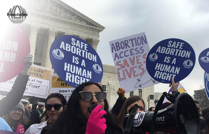 Keep Abortion Legal - NOW protest in front of the US Supreme Court